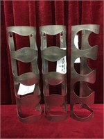 3 IKEA Stainless Wine Racks - New