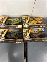 New Lot of 4 Jurassic World Dino Trackers