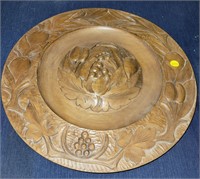 Vintage Wood Decorative Plate
