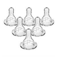Silicone Bottle Nipple, 6 Count