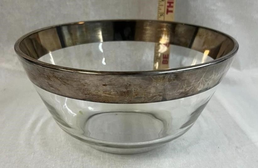 Silver Rimmed Bowl