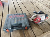 Bosch Battery Powered Circular Saw, Drill