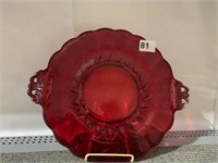 RUBY DOUBLE HANDLED PLATE 13" INC HANDLES