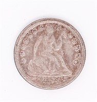 Coin 1854-O Seated Liberty Dime In XF