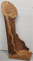 Modernist Wood Sculpture attrib Scuris