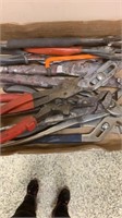 Tray of pliers