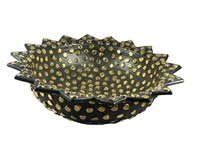 A Ceramic Bowl w/Gilt Fixtures