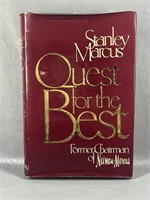 Quest For The Best By Stanley Marcus (Signed)