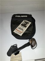 Polaris tank bag, handle bar clip on mirror