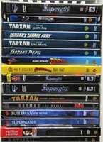 Assorted Dvd Movies,Tarzan,Superman,Etc