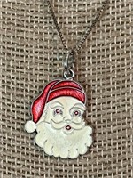 Sterling Silver Santa Necklace by Spencer