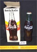 Coca-Cola Bottle Radio w/ box