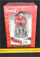 Coca-Cola anniversary clock, in box