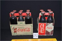 2 Cases of collectible full Coca-Cola bottles 1