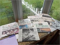 Vintage Assorted Newspapers