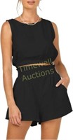 Women's Summer 2 Piece Outfits Black  XL