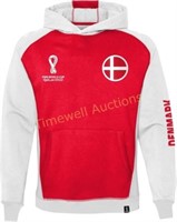 Boys FIFA WC Raglan Fleece Hood Red/White medium 1