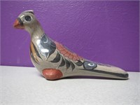 Vtg Mexican Folk Art Talavera Painted Bird #2