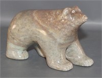 Inuit Carved Soapstone Polar Bear