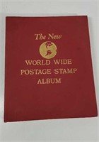 Vintage World Wide Stamp Album With Stamps