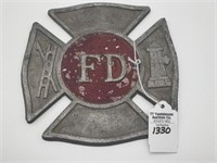 Sm. Metal Fire Dept. Plaque w/ Ladder