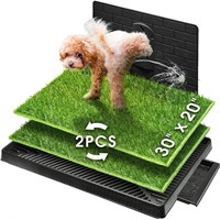 Hompet Dog Grass Pad with Tray Large  2 Pcs
