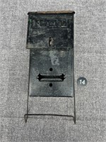 Antique Hanging Metal Mail Box