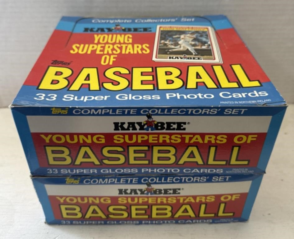 (J) 2 1986 Kaybee Baseball 24ct Box’s times 2