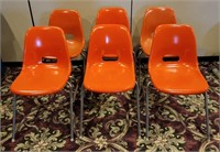 MCM Orange Chairs (6)
