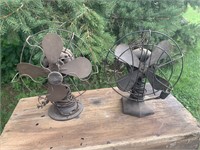 TWO OLD ELECTRIC FANS WAGNER & WESTINGHOUSE