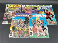 Lot of 4 Marvel 1980's Comics Dazzler & Sheena