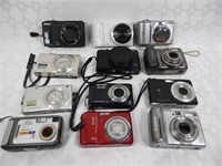 (12)Digital Cameras Lot