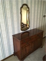 buffet & mirror, 54x20x36