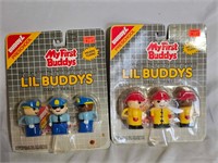 Vintage Chunky Little People Police & Fire Fighter