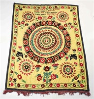 EMBROIDERED SUZANI WALL HANGING