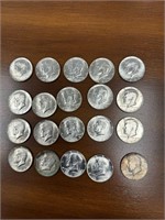 Lot of 20 1967 Kennedy Half Dollars 40% Silver