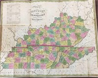 Leatherbound Kentucky & Tennessee Pocket Maps