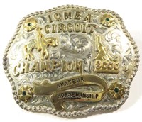 WESTERN RODEO BELT BUCKLE 2000 IQHBA CHAMPION