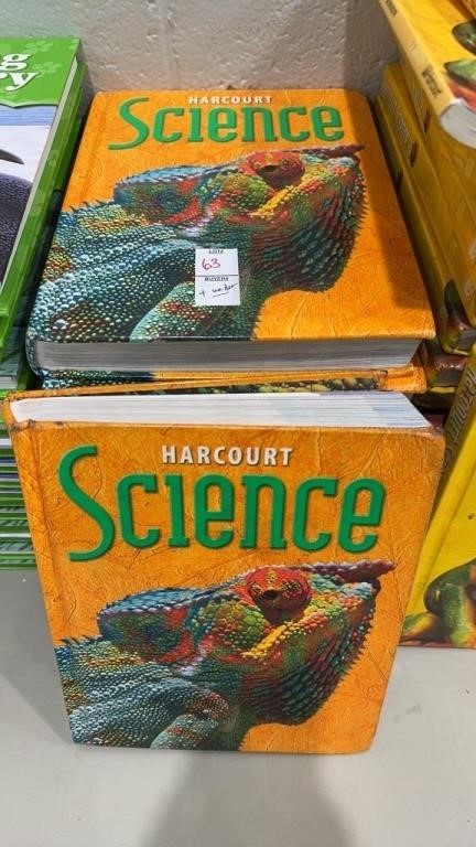 Harcourt Science ruffly about 50 books lot