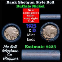 Buffalo Nickel Shotgun Roll in Old Bank Style 'Bel