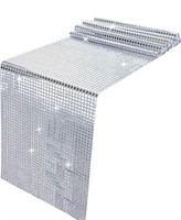 2PK GLITTER DISCO PARTY TABLE RUNNERS