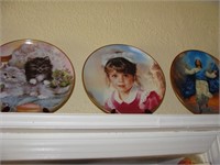 Three (3) Hand Painted Plates