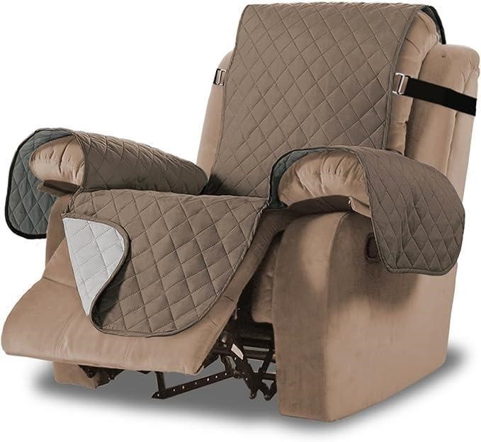 Quilted Couch Cover for Recliner Chair, Water