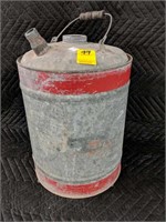 Galvanized Metal Gas Can