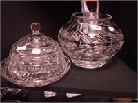Two pieces of Waterford crystal: 6 1/2" high