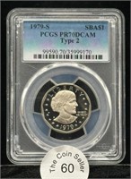 1979 S Susan B Anthony Dollar Type 2 PCGS PR70DCAM