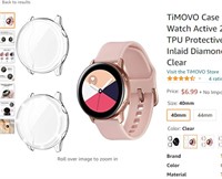 TiMOVO Case Protector Compatible with Galaxy Watch