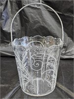 Vintage Cambridge Etched Ice Bucket