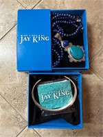 Jay King 3 pc Turquoise Lapis Lazuli Set D