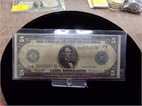 1914 $5 bill